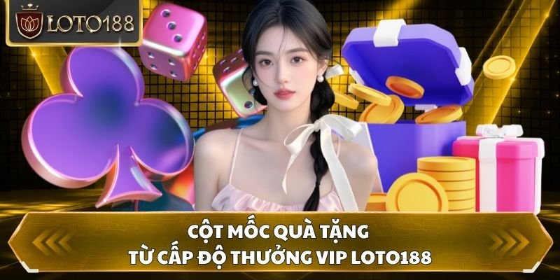 Cột mốc quà tặng từ cấp độ thưởng vip loto188