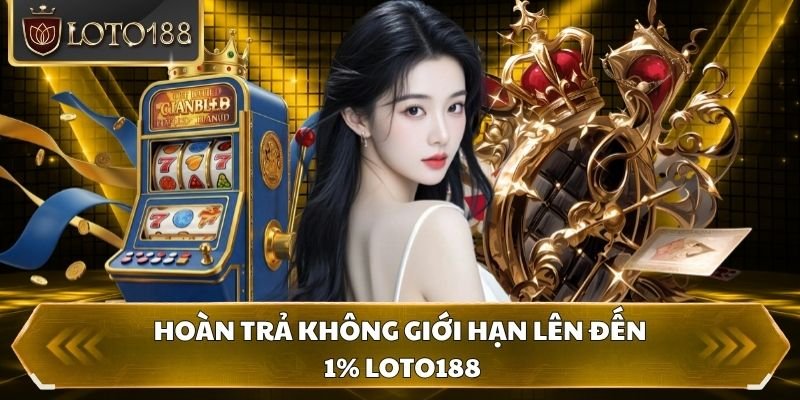 Hoàn trả không giới hạn lên đến 1% Loto188